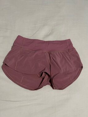 Lululemon Women’s Performance Running Shorts - Mauve Pink